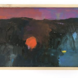 Crépuscule - Acrylique sur caisson bois - encadré 30x20 cm